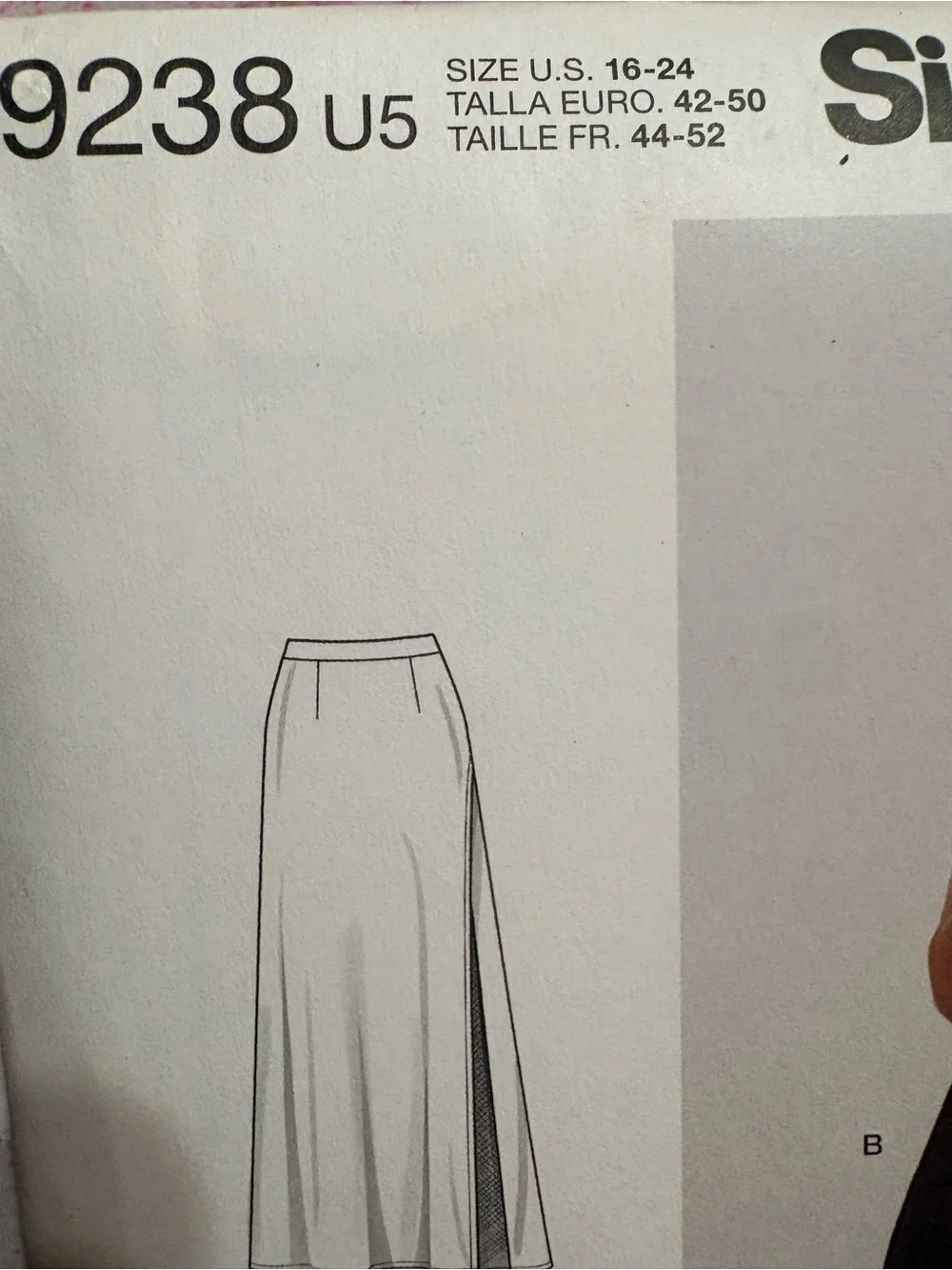 BN UNCUT SIMPLICITY 9238 U5 PLUS SIZE SEWING PATTERNS SKIRTS
